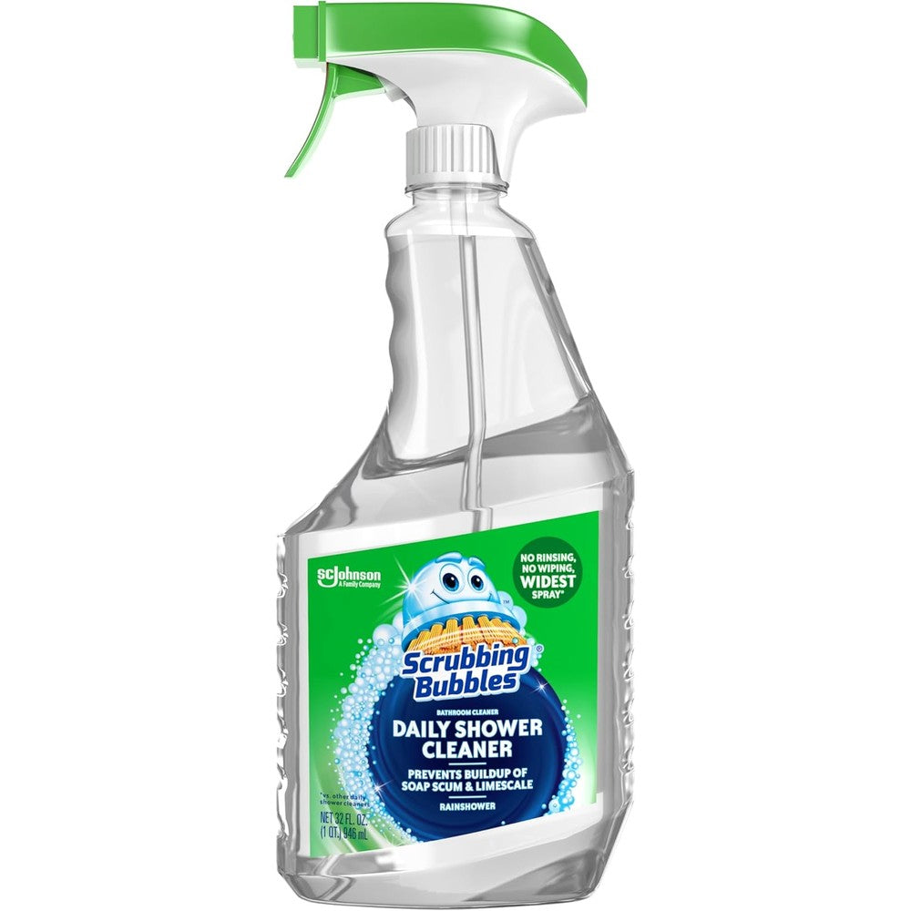 Scrubbing Bubbles Daily Shower Cleaner 32 Fluid Ounce front view authentic bathroom cleaning spray