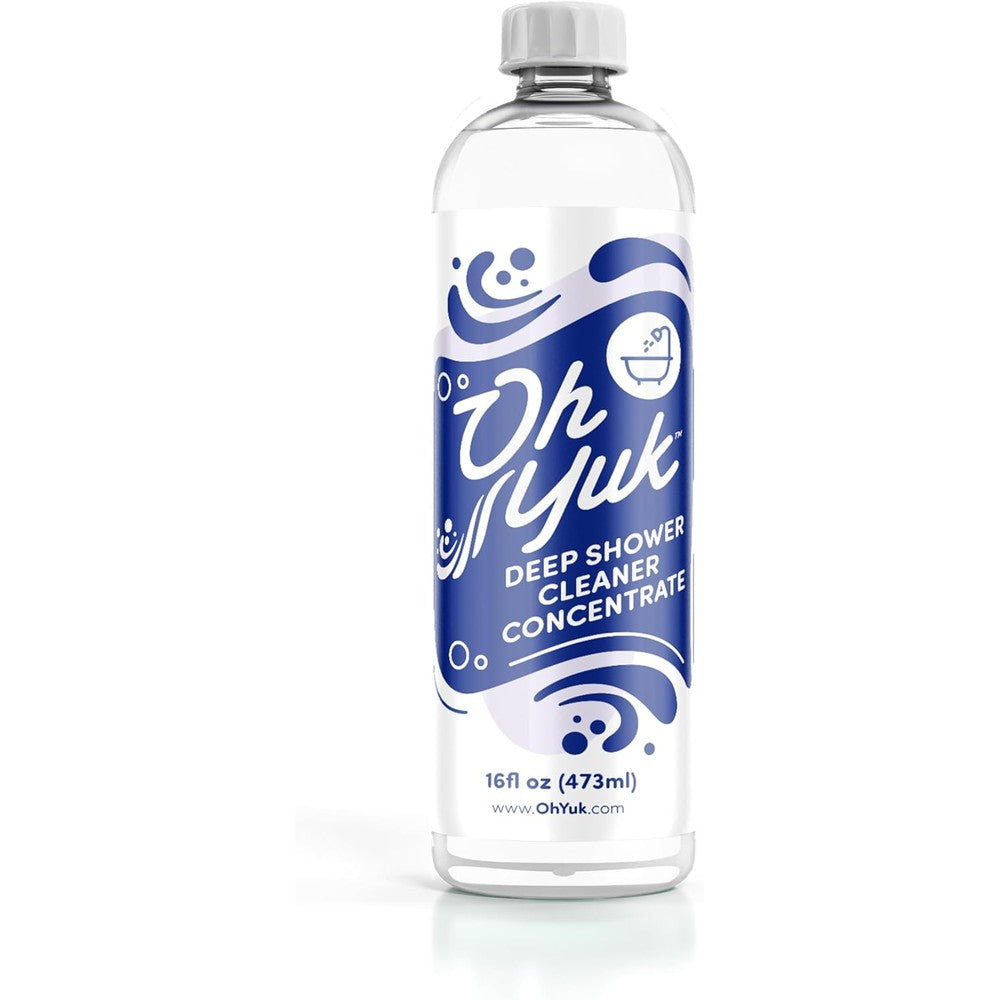 Oh Yuk Deep Shower Cleaner Concentrate 16 fluid ounce bottle front view for soap scum removal.