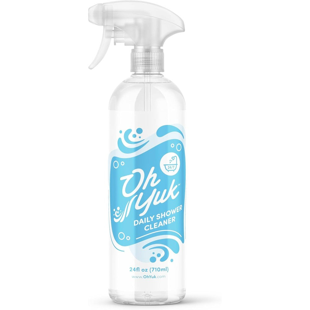 Oh Yuk Daily Shower Cleaner Spray 24 Ounce front view for soap scum prevention.