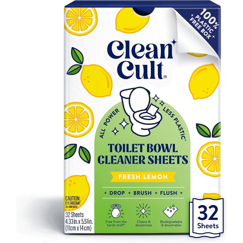Cleancult toilet bowl cleaner sheets front packaging