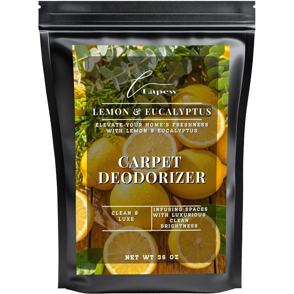 Lapew Luxury Carpet Deodorizer 36 ounce bag front view natural pet safe freshener