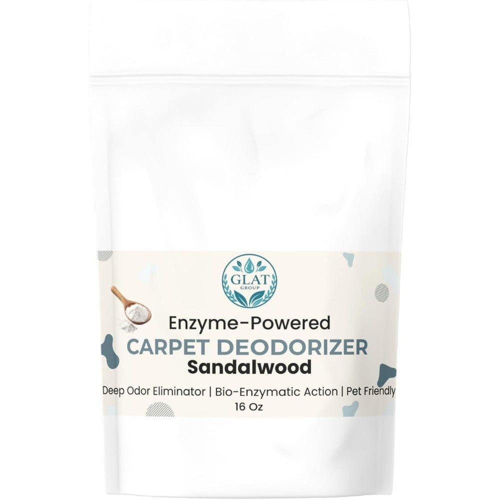 GLAT Group Enzyme Powered Carpet Deodorizer Sandalwood 16 Ounce front view