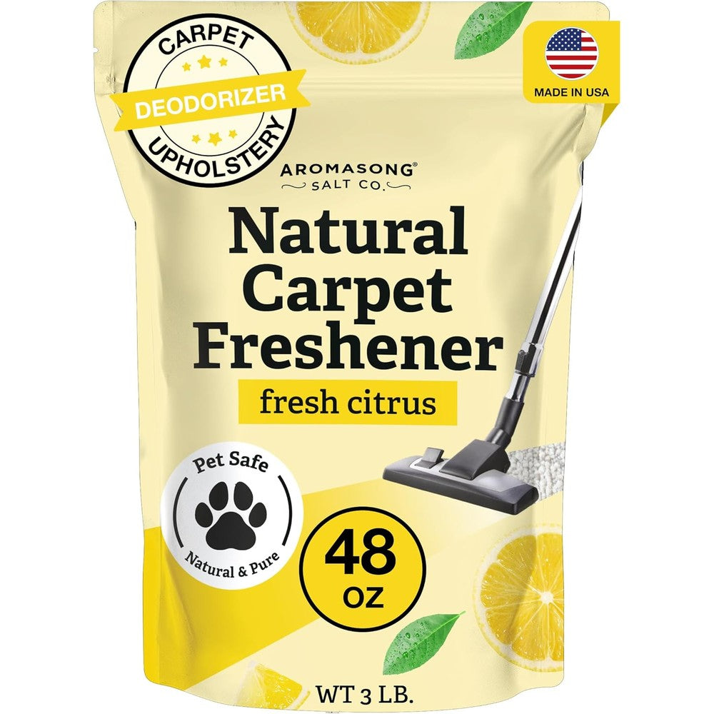 Aromasong Natural Carpet Deodorizer 48 ounce pouch front view for pet odor removal