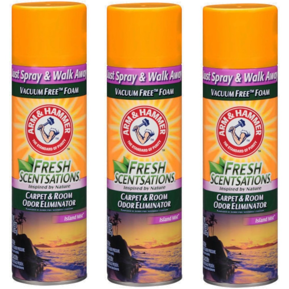 Arm & Hammer Fresh Scentsations Island Mist Carpet Odor Eliminator 3 Pack front view