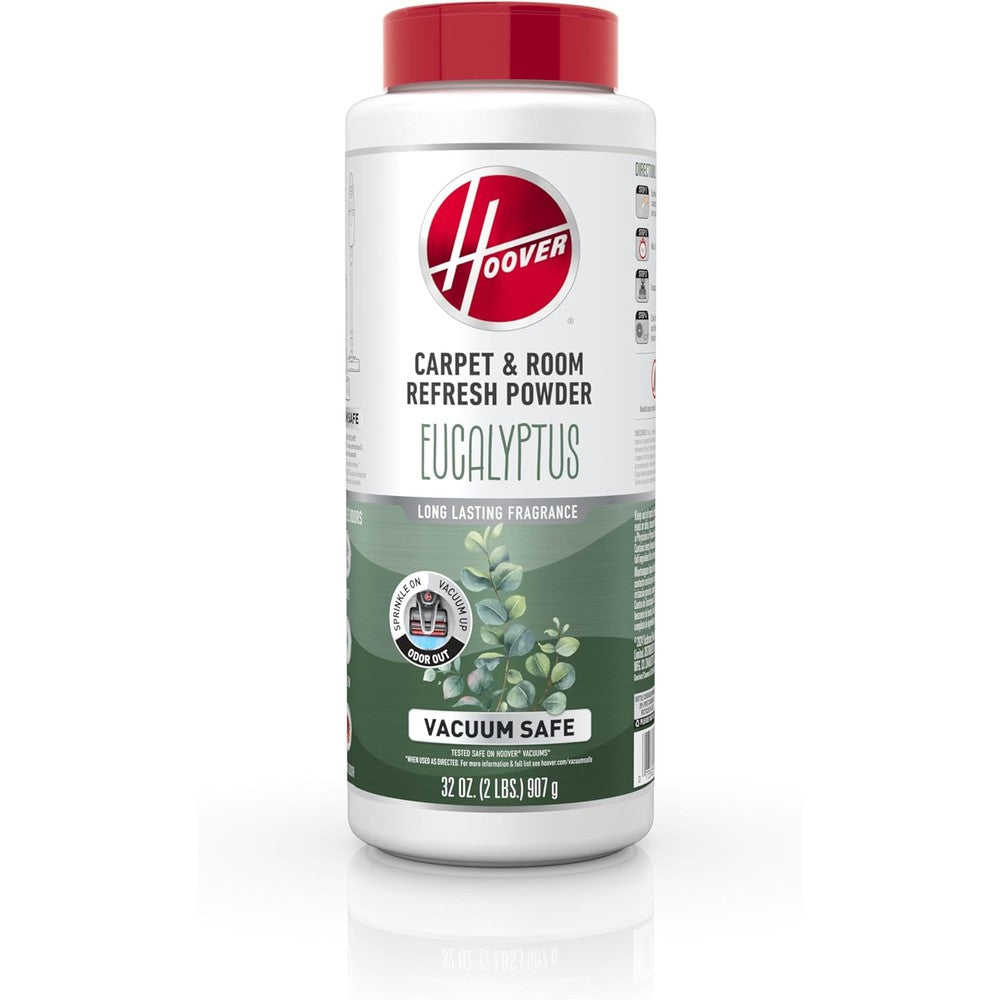 Hoover Eucalyptus Carpet and Room Refresh Powder front view odor eliminator