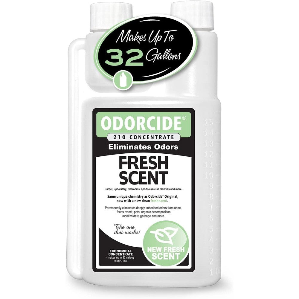 Odorcide Odor Eliminator Concentrate 16 Ounce bottle front view professional deodorizer.