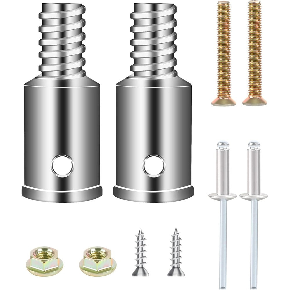 Sliverdew threaded tip replacement front view showing premium silver metal finish