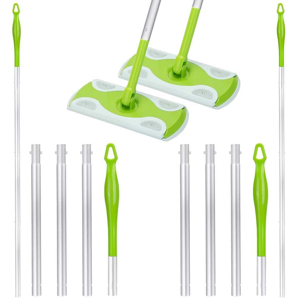 Langrui extra long detachable mop handles green front view
