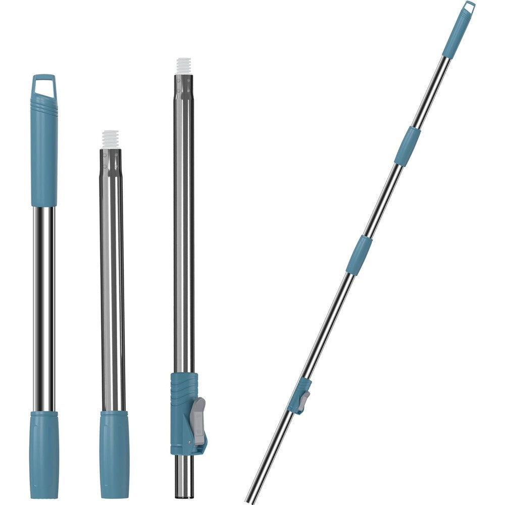 RinseWise 3-Section Extended Spin Mop Handle front view