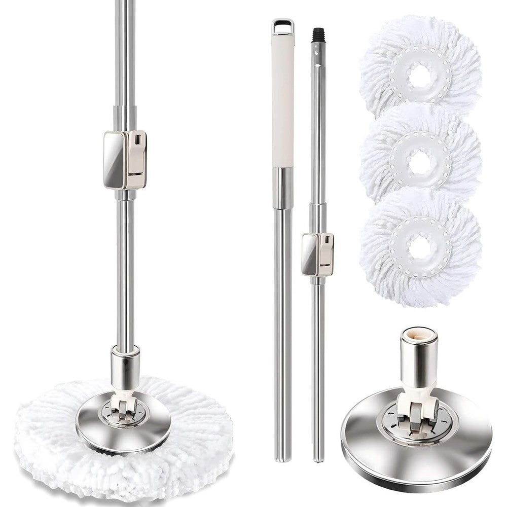 Eklion rotating mop replacement handle with stainless steel rod