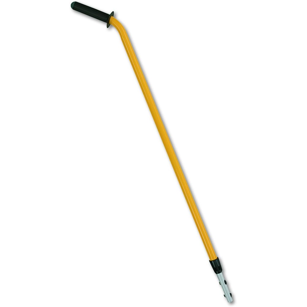 Rubbermaid Commercial Products HYGEN ergonomic quick connect handle front view for premium microfiber floor cleaning.