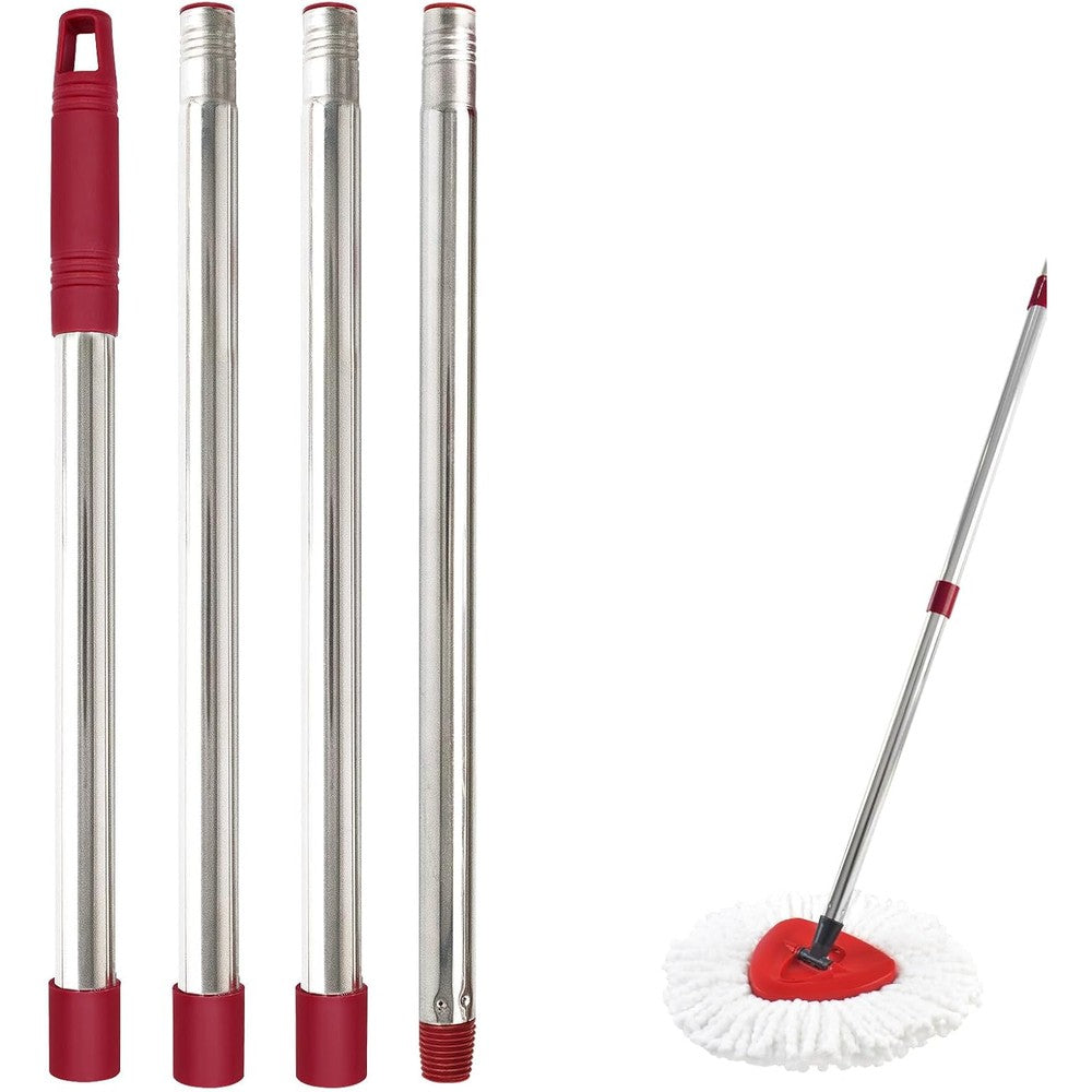 Yuunaie stainless steel spin mop replacement handle front view