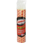 Libman Commercial 956 Roller Mop replacement sponge head front view showing red and white patterned cleaning pads.