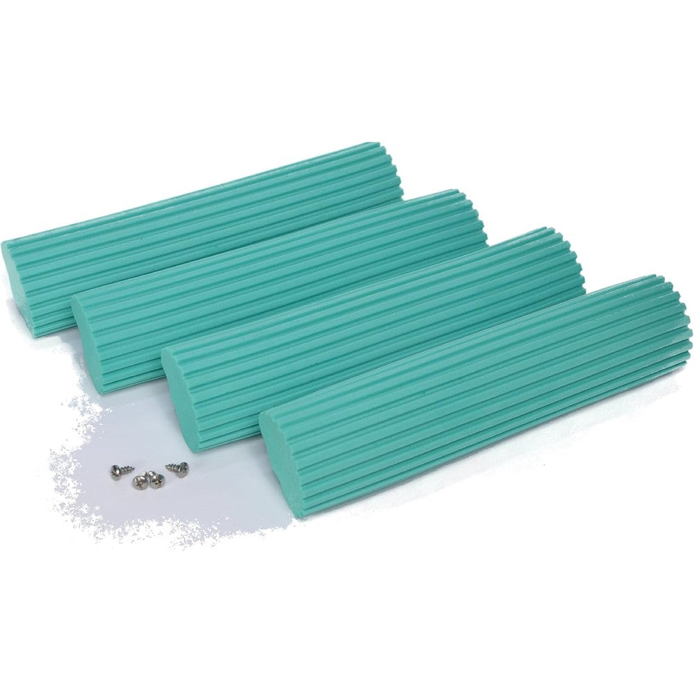 The Super Standard eleven inch PVA sponge mop refills four pack front view commercial floor care