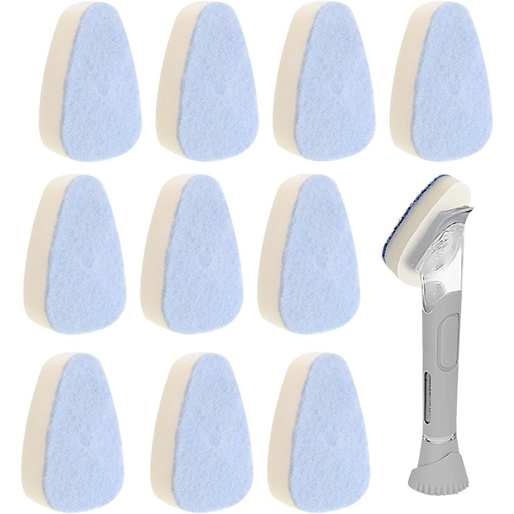 WDVFETGBGHHDSCFRCE non scratch sponge refills front view ten pack kitchen cleaner