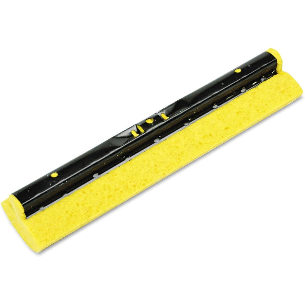 Rubbermaid Commercial steel roller sponge mop head refill yellow front view