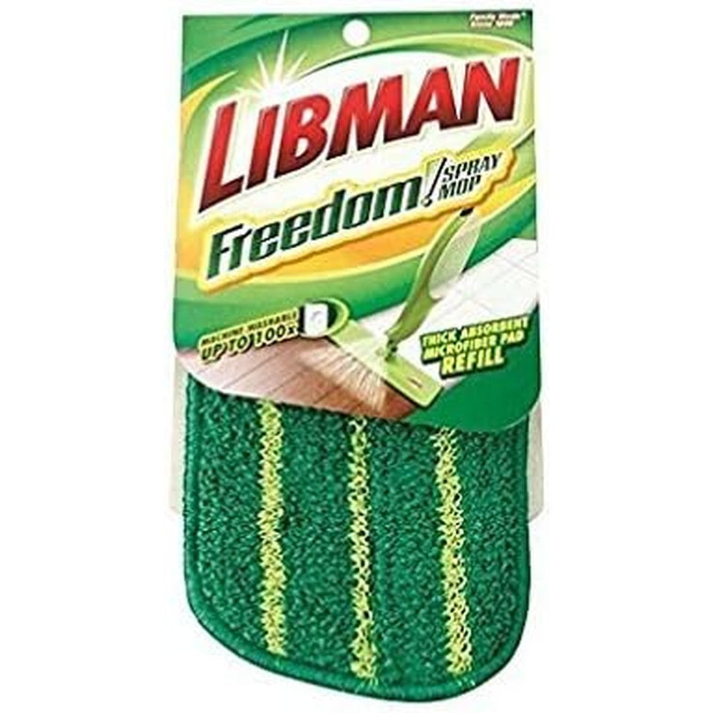 Libman Commercial Freedom Spray Mop Refill three pack front view authentic microfiber replacement pads