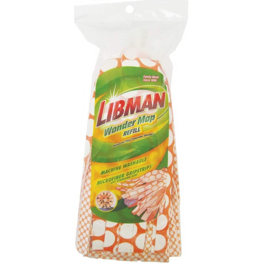 Libman Commercial 2001 Wonder Mop Refill front view microfiber replacement head