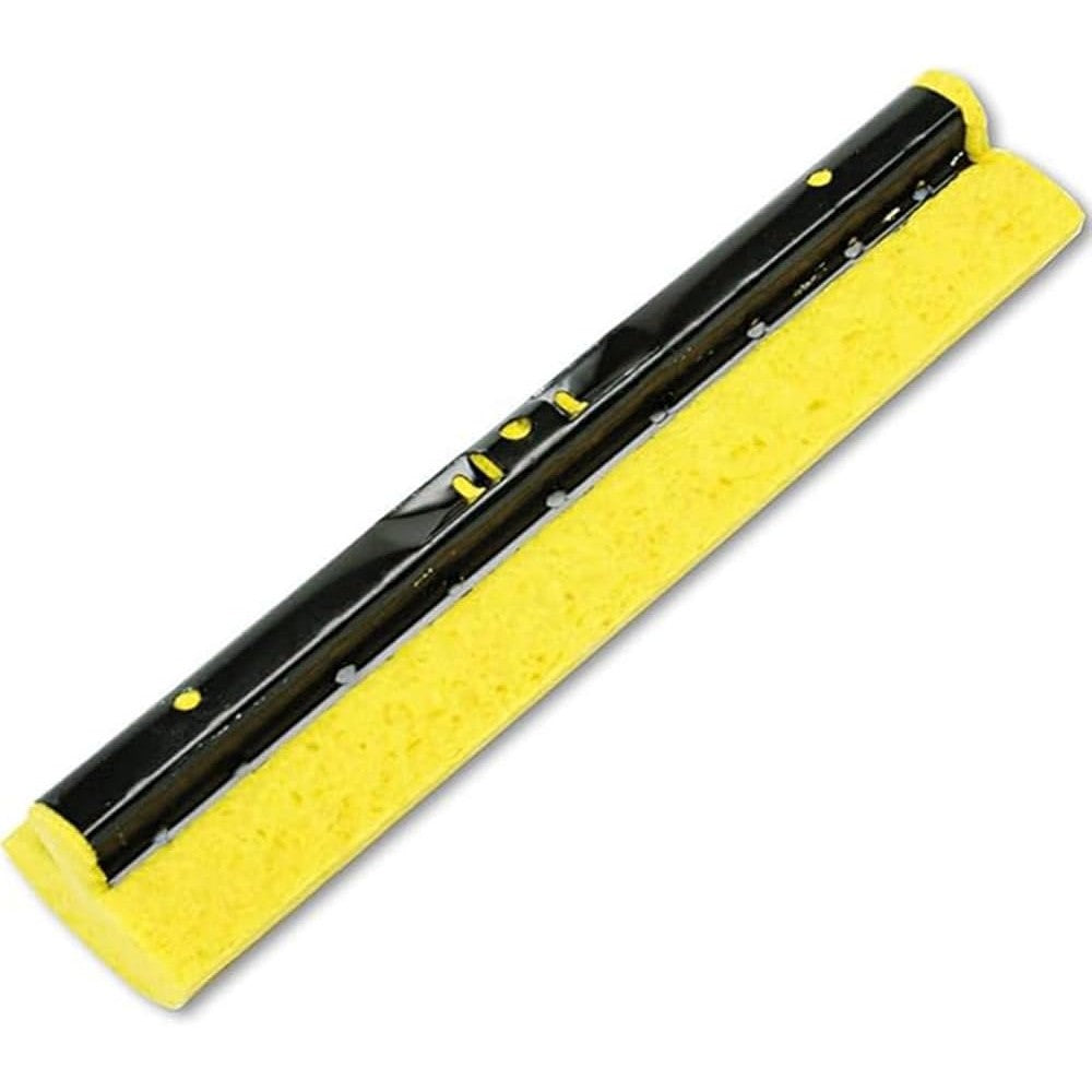Homemaid 12 inch cellulose roller mop refill sponge front view showing yellow cleaning pad.