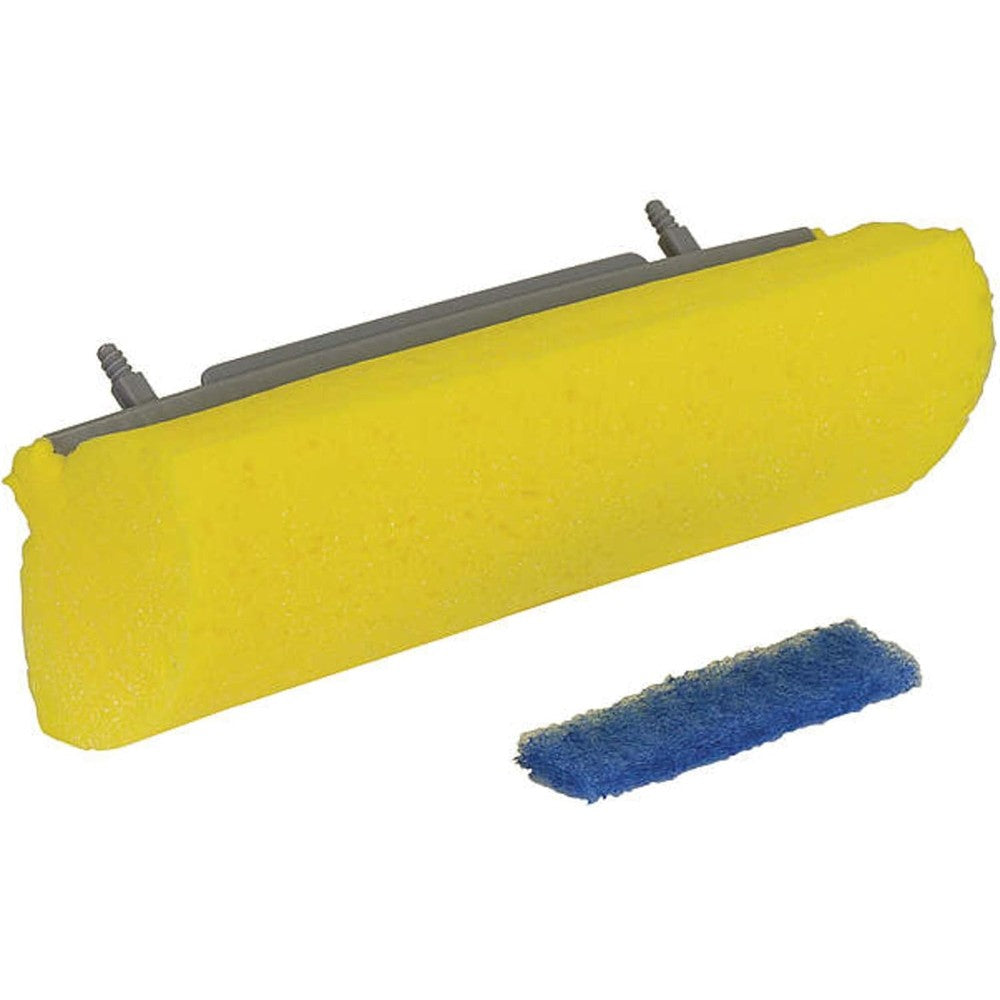 Quickie roller mop refill front view blue premium imported floor cleaning sponge head
