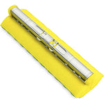 Libman Commercial Nitty Gritty Roller Mop Refill front view showing yellow synthetic sponge and green scouring pads for floor cleaning