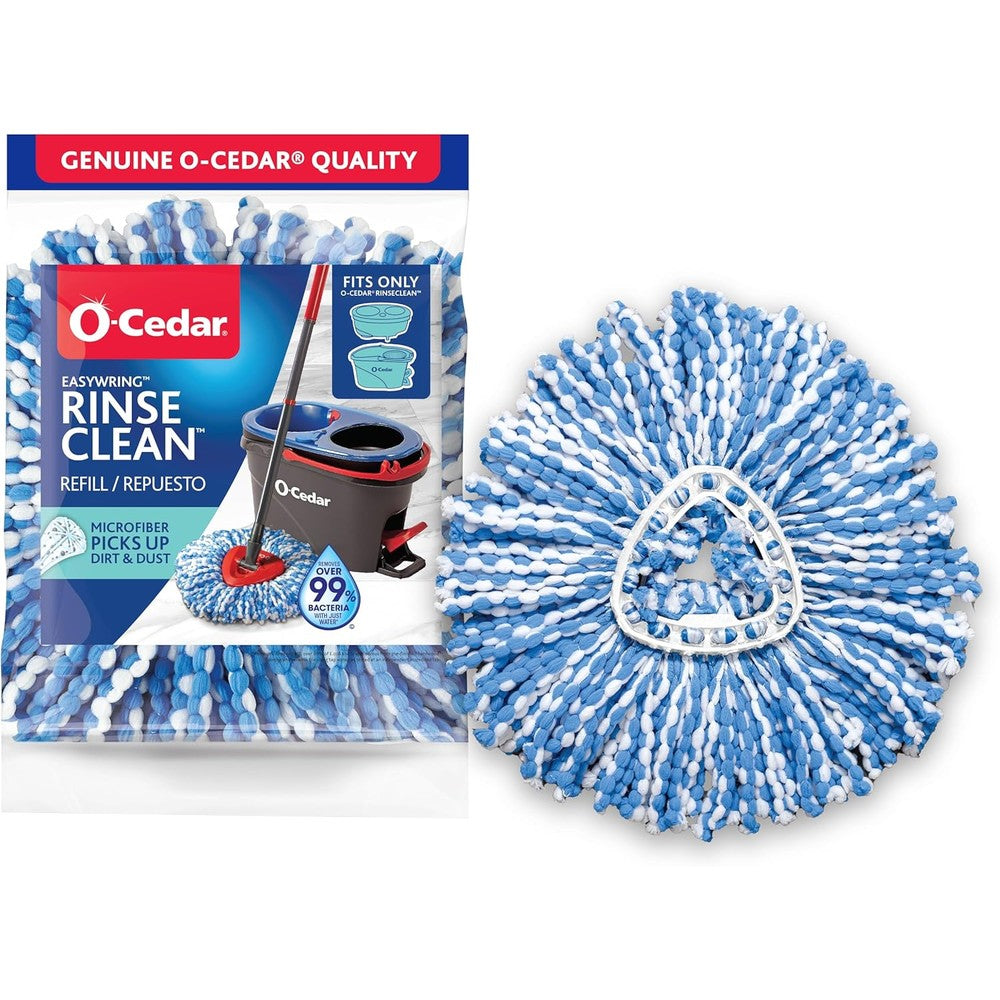 O-Cedar EasyWring RinseClean Spin Mop Microfiber Refill front view packaging