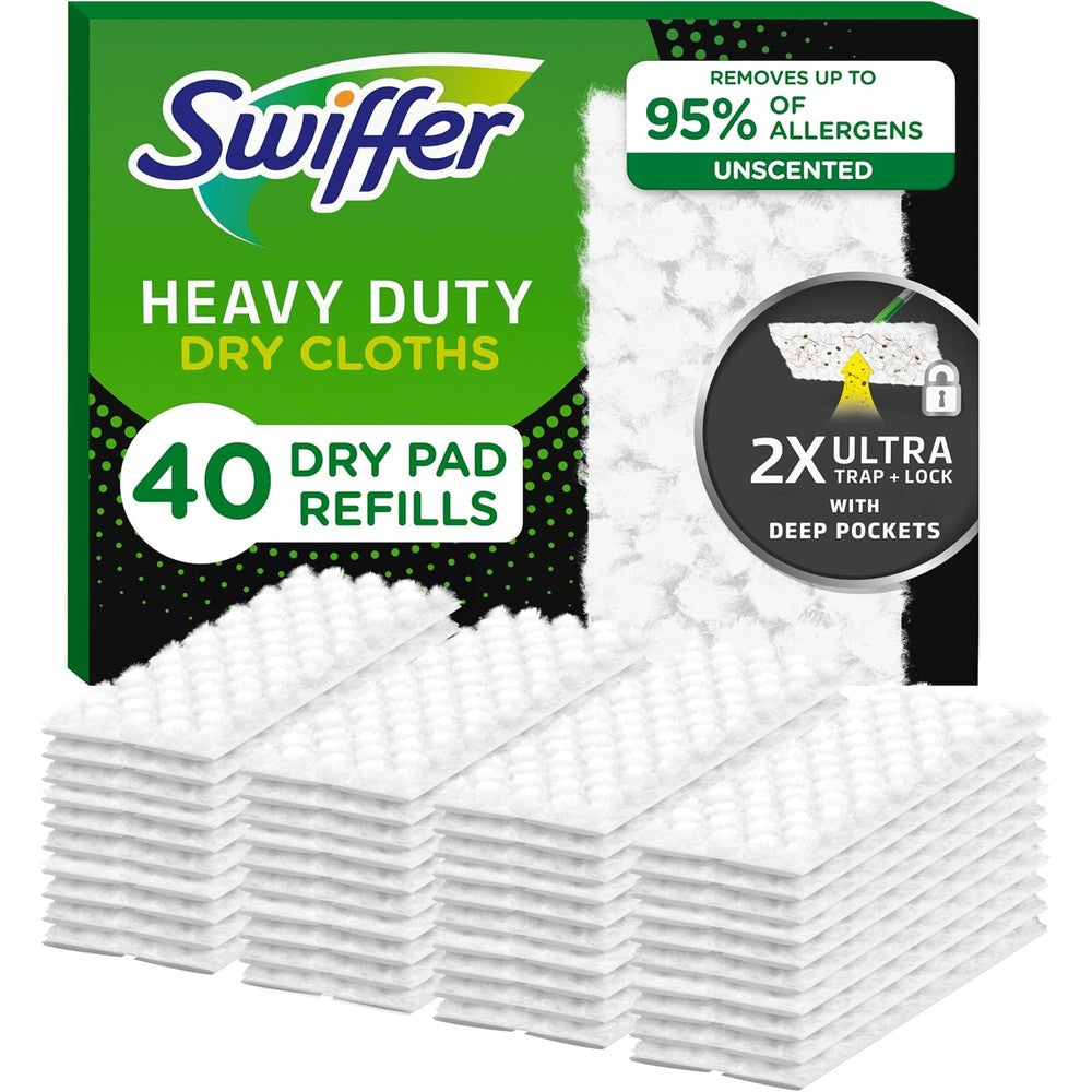 Swiffer Sweeper Heavy Duty Dry Multi Surface Cloth Refills front view package