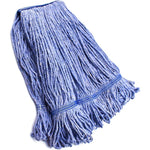 NIUBEE commercial string mop head front view showing blue looped end fibers.