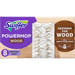 Swiffer PowerMop Wood Mopping Pad Refills eleven count box front view