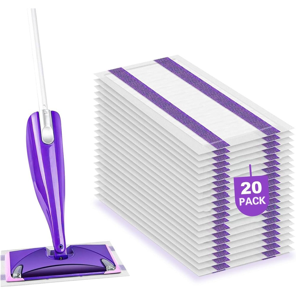 Shu Yuan mop pad refills twenty count box front view for floor cleaning