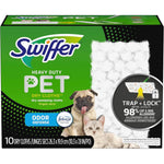 Swiffer Sweeper Pet Heavy Duty Dry Multi Surface Cloth Refills front packaging view for pet hair floor cleaning.