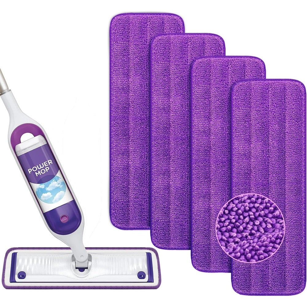 Enspoway reusable power mop refills pads front view for floor cleaning.