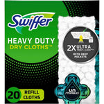 Swiffer Sweeper Heavy Duty Dry Multi Surface Cloth Refills twenty count front view showing packaging details