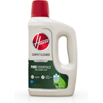 Hoover Pure Essentials Carpet Cleaner Solution 50 Ounce front bottle view.