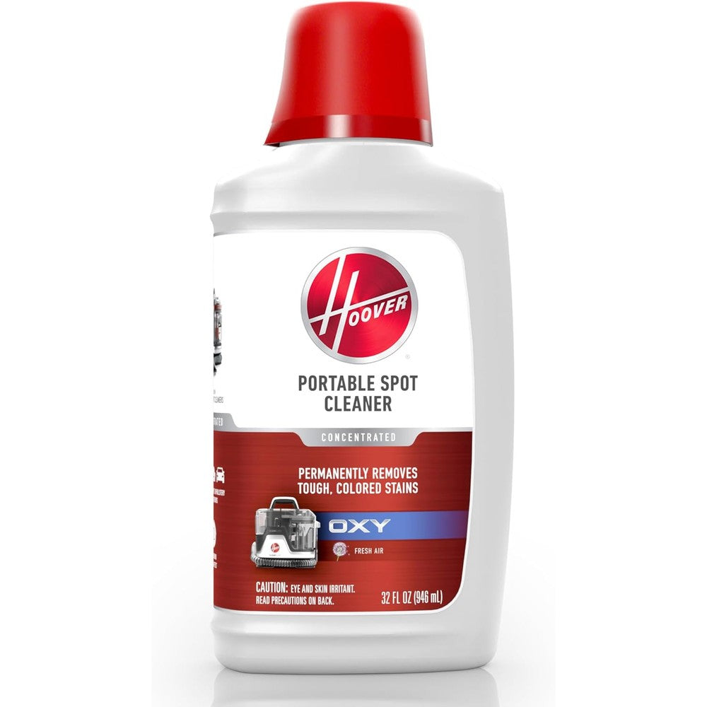 Hoover Oxy Portable Spot Cleaner Solution 32 Ounce front view for carpet stain removal