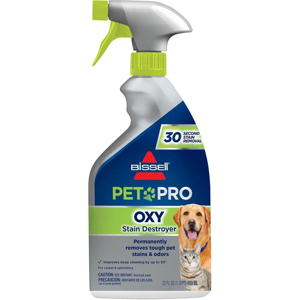 BISSELL Oxy Stain Destroyer Pet Plus Pretreat bottle front view pet carpet cleaner