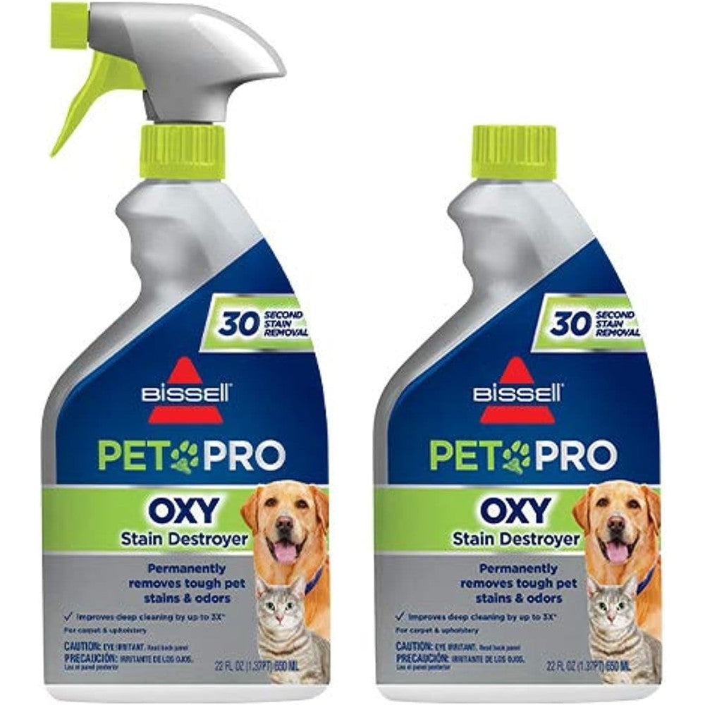 Bissell Pet Pro Oxy Stain Destroyer 22 Ounce front view professional carpet cleaner