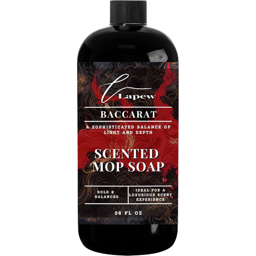 Lapew Baccarat Scented Mop Soap 36 Ounce front view luxury floor cleaner concentrate