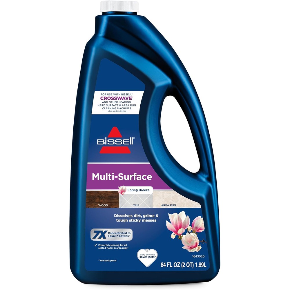 Bissell MultiSurface Floor Cleaning Formula 64 Ounce bottle front view authentic floor cleaner