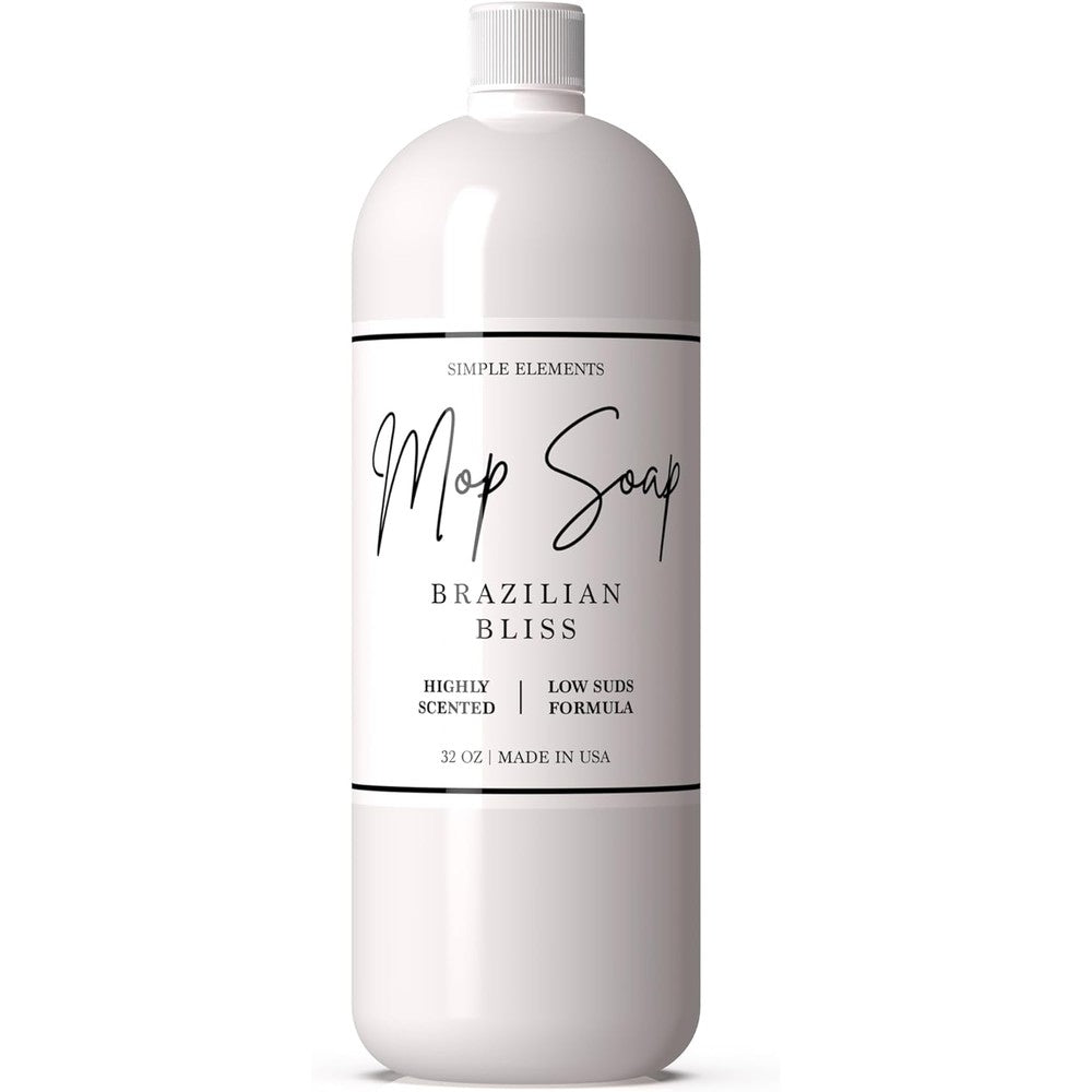 Simple Elements Brazilian Bliss Mop Soap 32 ounce bottle front view luxury scented floor cleaner.