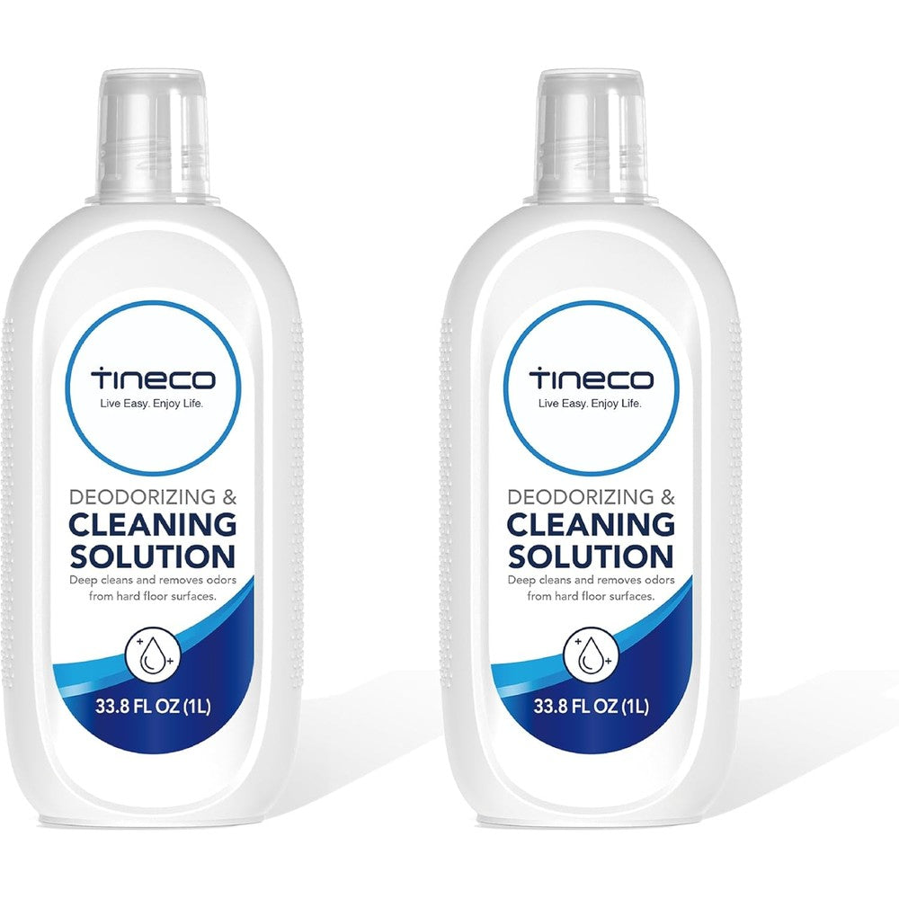 Tineco Floor Cleaning Solution 2L twin pack front view for wet dry vacuum cleaners.