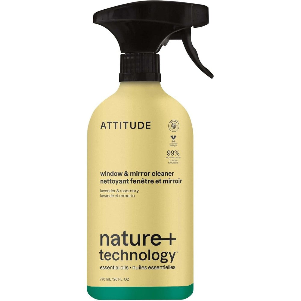 ATTITUDE Window and Mirror Cleaner Spray front view eco-friendly glass cleaner