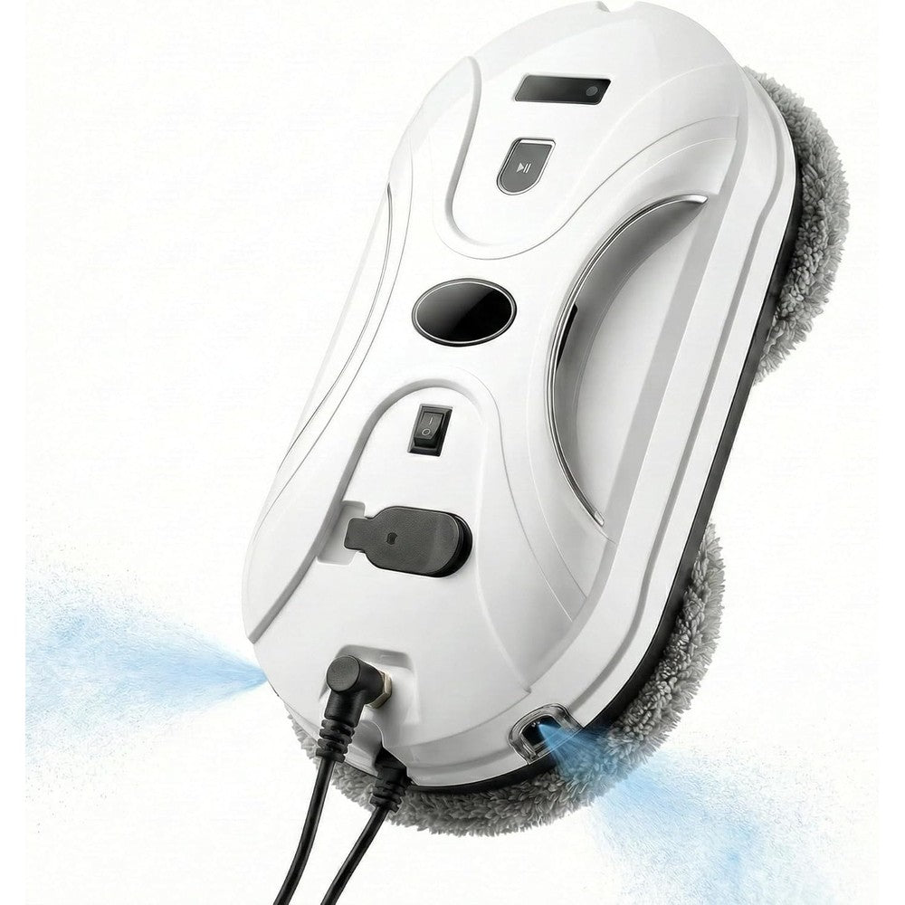 Anminto Automatic Window Cleaning Robot front view showing dual spray nozzles.