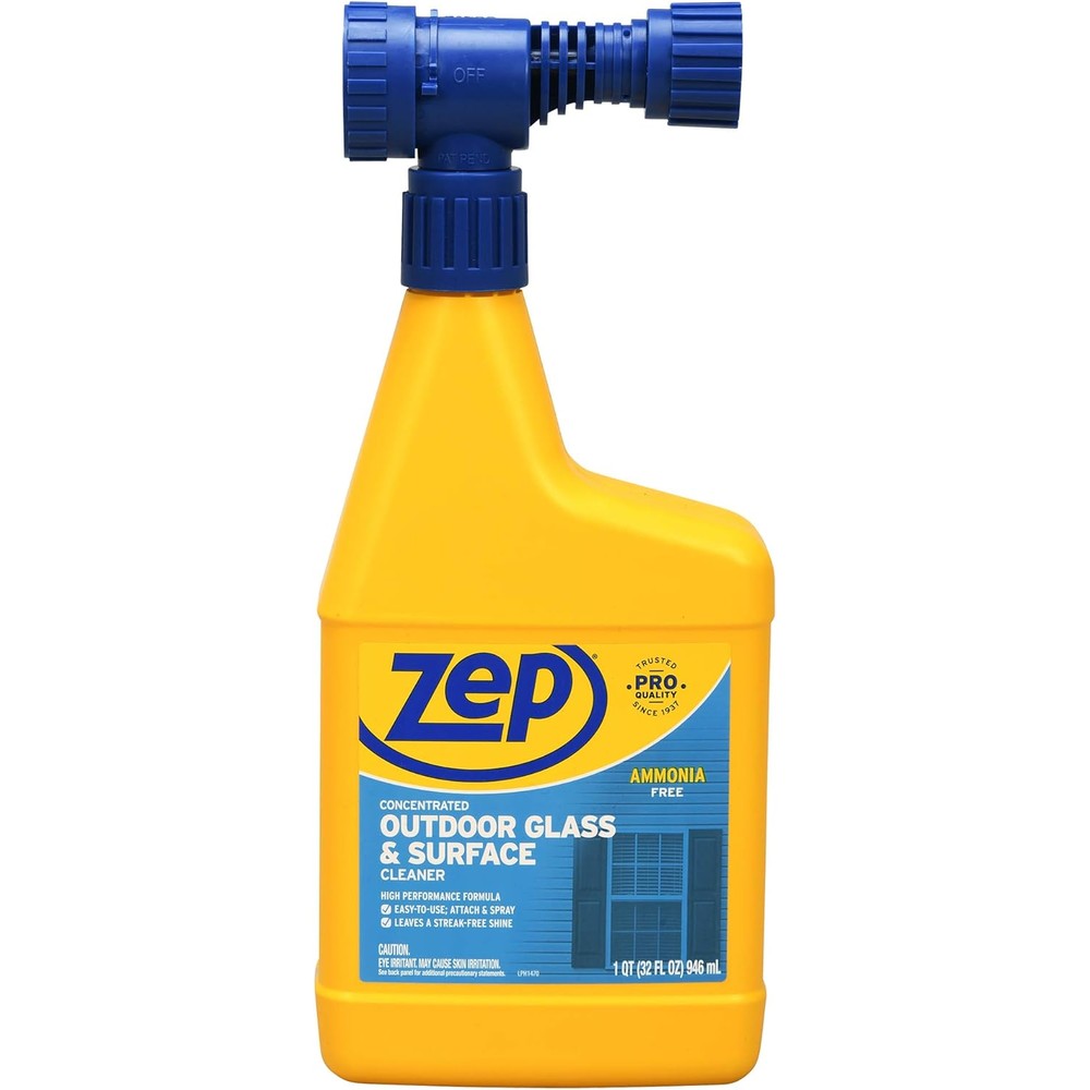 Zep Concentrated Outdoor Glass and Surface Cleaner front view 32 ounce bottle