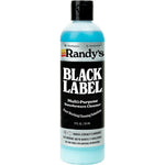 Randy's Black Label cleaner 12 fluid ounce bottle front view for glass cleaning