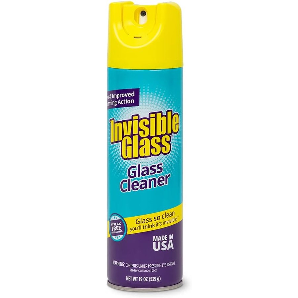 Invisible Glass 91160 Premium Glass Cleaner front view aerosol spray can