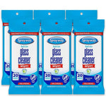 Sprayway Glass Cleaner Wipes 6 pack front view authentic glass cleaning solution