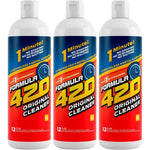 Formula 420 Glass Metal Ceramic Pipe Cleaner 3 Pack front view for pipe maintenance.