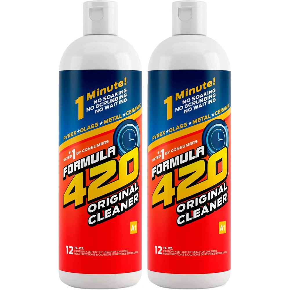 Formula 420 Original Cleaner 2 Pack front view glass and metal pipe cleaner.