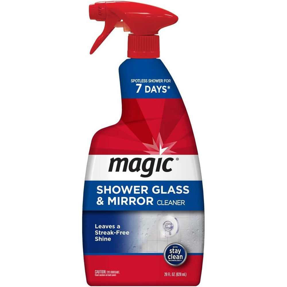 Magic Shower Glass and Mirror Cleaner front view spray bottle